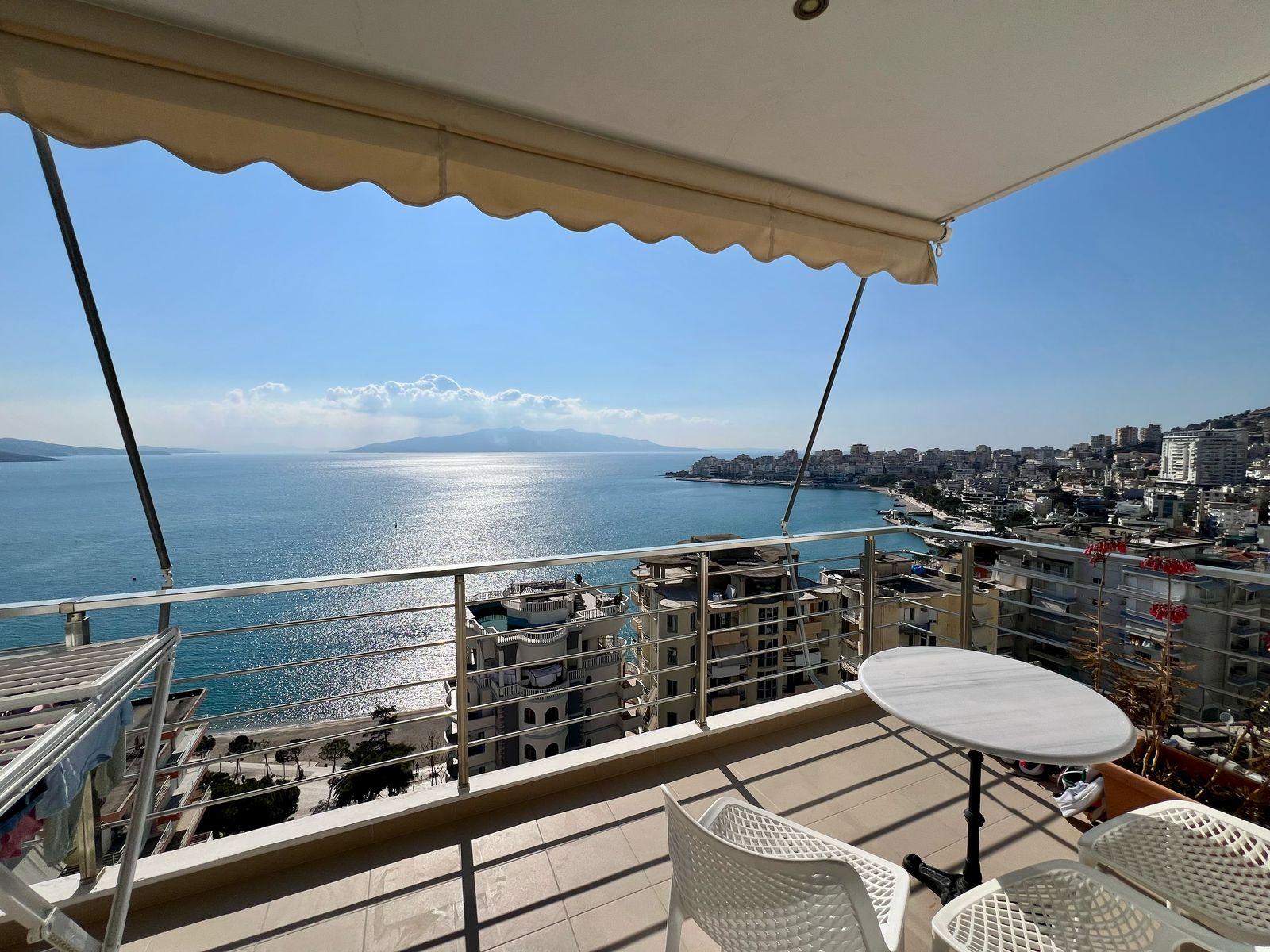 Luxury 1+1 Apartment for Sale in Saranda – Stunning 360° Sea View