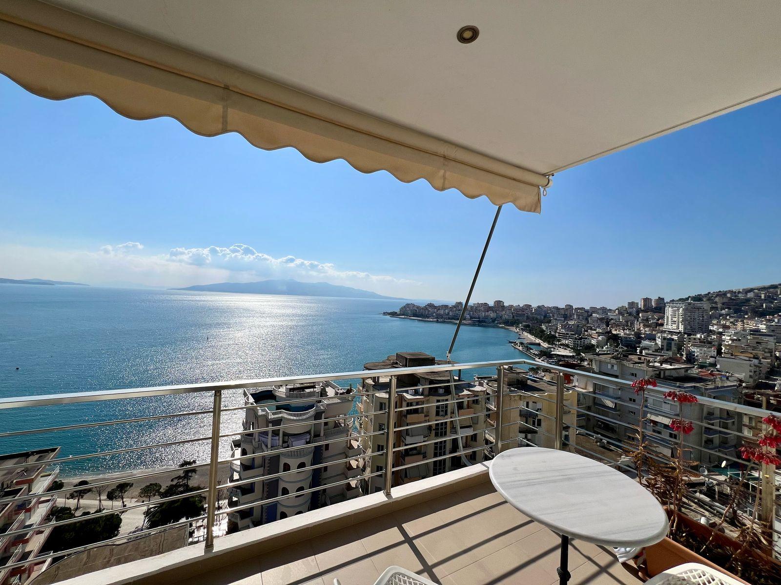 Luxury 1+1 Apartment for Sale in Saranda – Stunning 360° Sea View