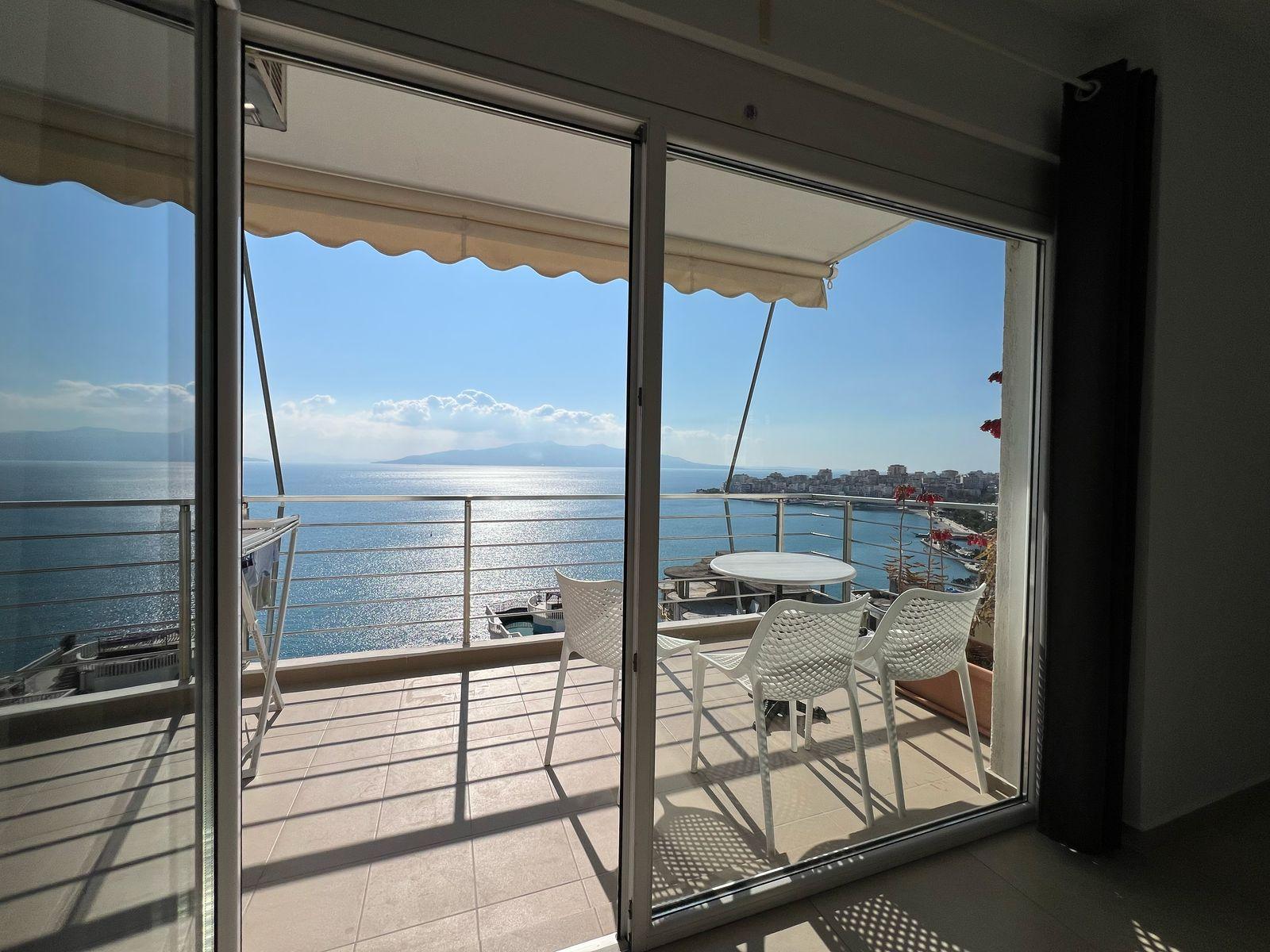 Luxury 1+1 Apartment for Sale in Saranda – Stunning 360° Sea View